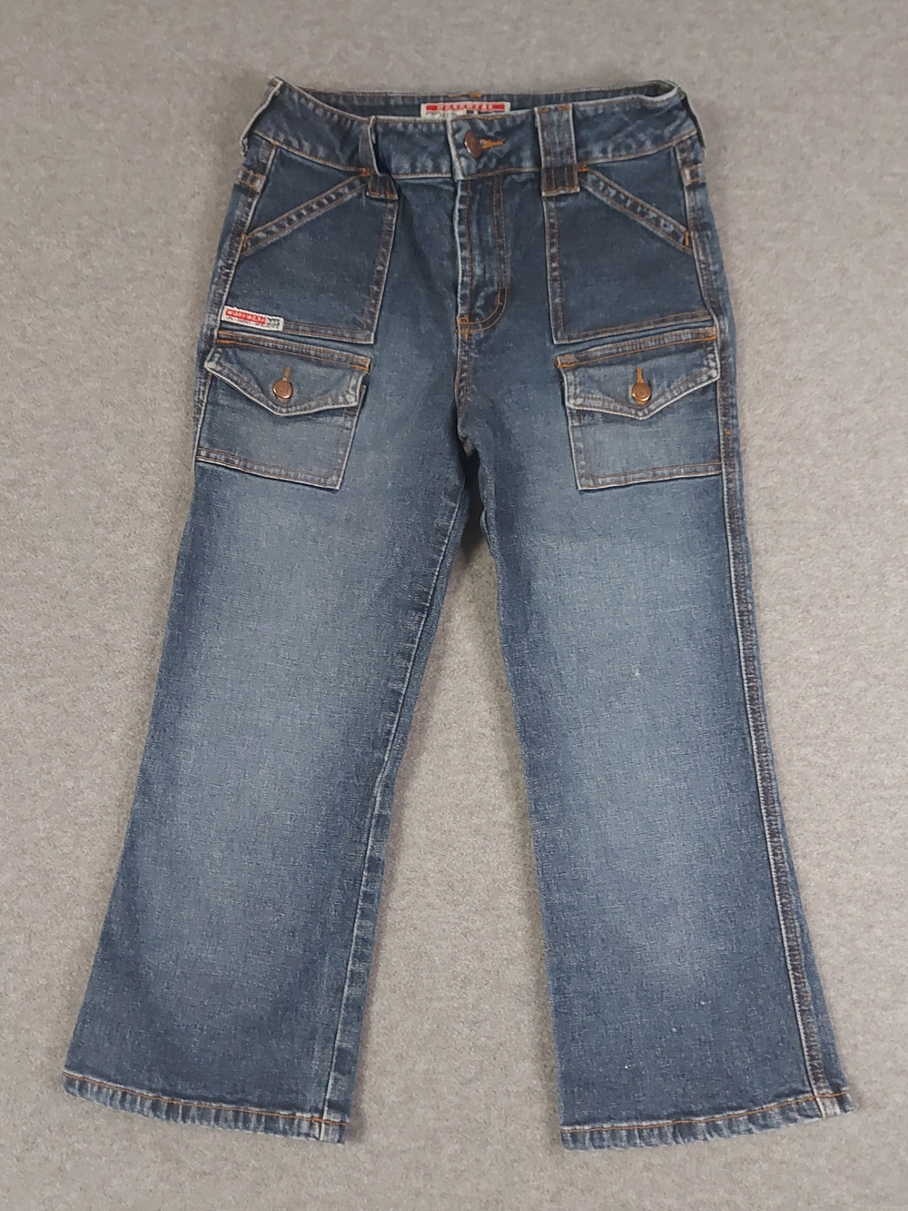 Lei 5 Star Workwear Vintage Cargo Denim Jeans Size 14 Y2K 90s Streetwear